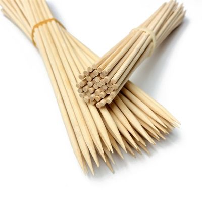 ไม้เสียบเนื้อไม้ไผ่สำหรับบาร์บีคิวแบบใช้แล้วทิ้ง คุณภาพสูงจากโรงงานโดยตรง มีหลายขนาด